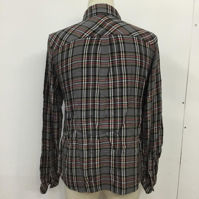 ロンハーマンヴィンテージ R.H. Vintage シャツ、ブラウス 長袖 112070140 レーヨン S チェック 灰 / グレー / X 黒 / ブラック / X ダークグレー / ダークグレー / X 黄 / イエロー / X 赤 / レッド /  メンズ USED 古着 中古 10071079