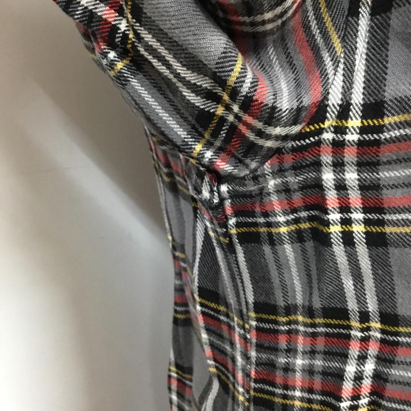 ロンハーマンヴィンテージ R.H. Vintage シャツ、ブラウス 長袖 112070140 レーヨン S チェック 灰 / グレー / X 黒 / ブラック / X ダークグレー / ダークグレー / X 黄 / イエロー / X 赤 / レッド /  メンズ USED 古着 中古 10071079