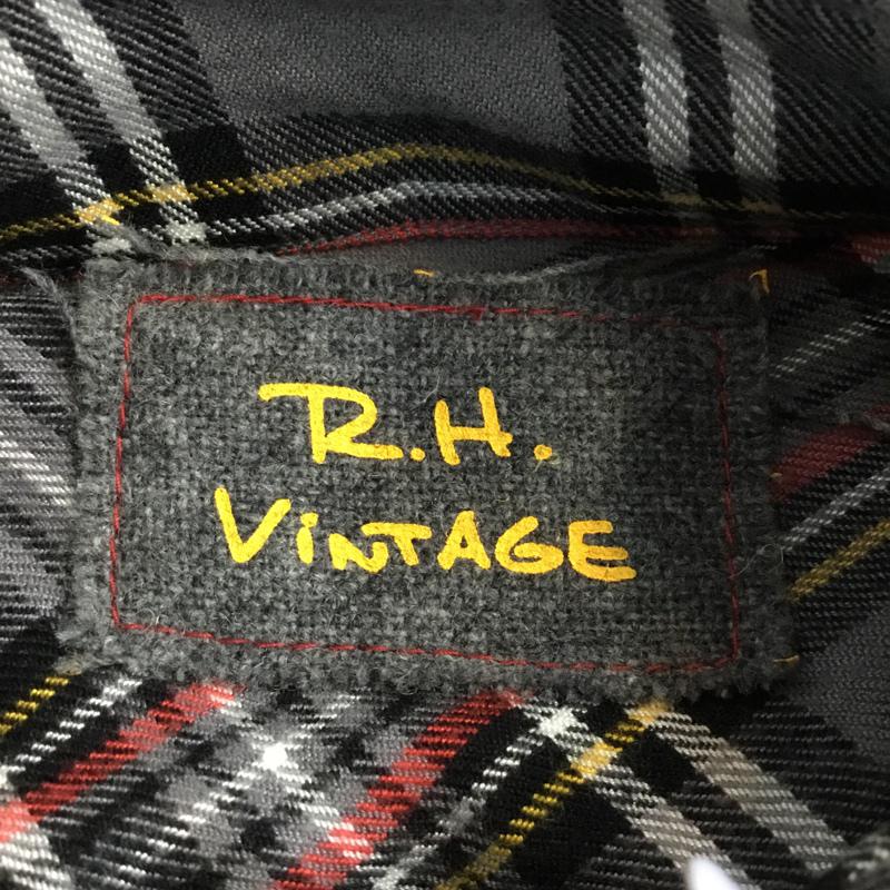 ロンハーマンヴィンテージ R.H. Vintage シャツ、ブラウス 長袖 112070140 レーヨン S チェック 灰 / グレー / X 黒 / ブラック / X ダークグレー / ダークグレー / X 黄 / イエロー / X 赤 / レッド /  メンズ USED 古着 中古 10071079