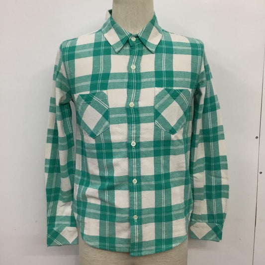 ロンハーマンヴィンテージ R.H. Vintage シャツ、ブラウス 長袖 521070303-1079 チェック 白 / ホワイト / X 薄緑 / ライトグリーン /  メンズ USED 古着 中古 10071080