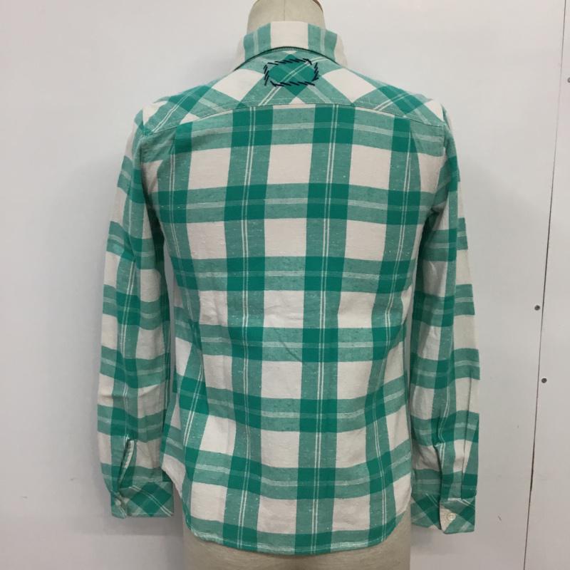 ロンハーマンヴィンテージ R.H. Vintage シャツ、ブラウス 長袖 521070303-1079 チェック 白 / ホワイト / X 薄緑 / ライトグリーン /  メンズ USED 古着 中古 10071080
