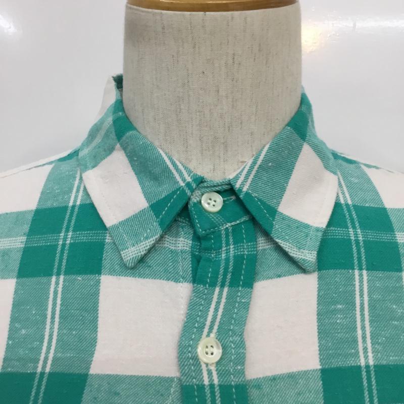 ロンハーマンヴィンテージ R.H. Vintage シャツ、ブラウス 長袖 521070303-1079 チェック 白 / ホワイト / X 薄緑 / ライトグリーン /  メンズ USED 古着 中古 10071080
