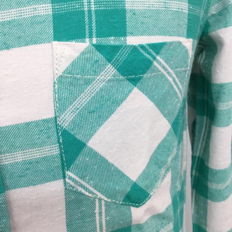 ロンハーマンヴィンテージ R.H. Vintage シャツ、ブラウス 長袖 521070303-1079 チェック 白 / ホワイト / X 薄緑 / ライトグリーン /  メンズ USED 古着 中古 10071080