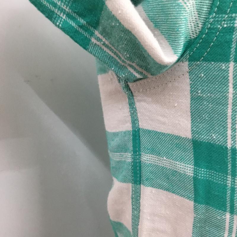 ロンハーマンヴィンテージ R.H. Vintage シャツ、ブラウス 長袖 521070303-1079 チェック 白 / ホワイト / X 薄緑 / ライトグリーン /  メンズ USED 古着 中古 10071080