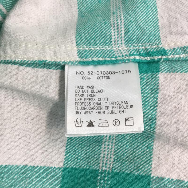ロンハーマンヴィンテージ R.H. Vintage シャツ、ブラウス 長袖 521070303-1079 チェック 白 / ホワイト / X 薄緑 / ライトグリーン /  メンズ USED 古着 中古 10071080