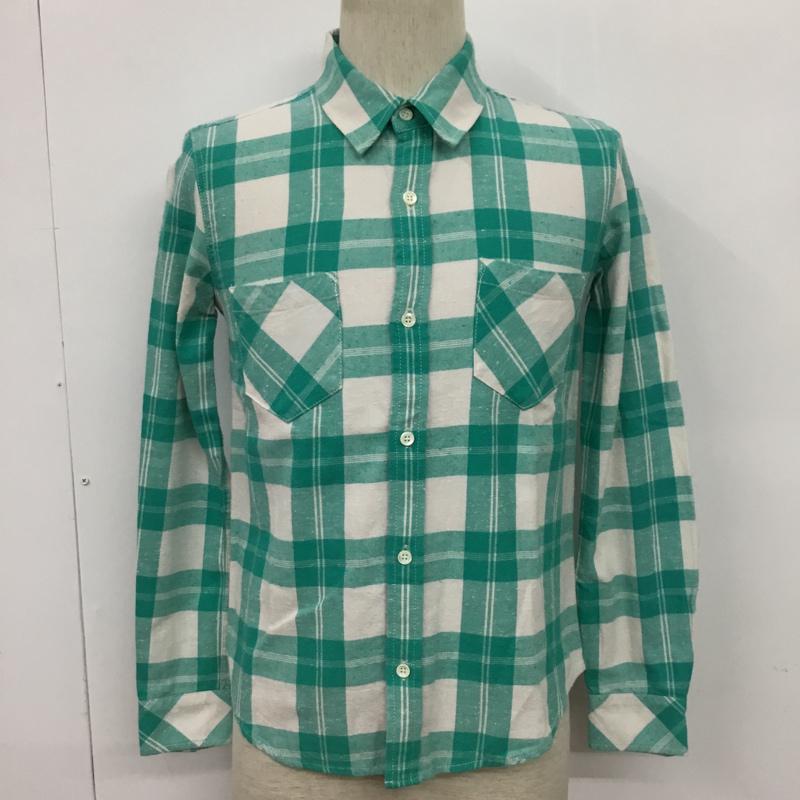 ロンハーマンヴィンテージ R.H. Vintage シャツ、ブラウス 長袖 521070303-1079 チェック 白 / ホワイト / X 薄緑 / ライトグリーン /  メンズ USED 古着 中古 10071085