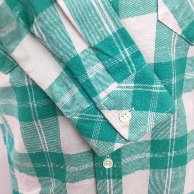 ロンハーマンヴィンテージ R.H. Vintage シャツ、ブラウス 長袖 521070303-1079 チェック 白 / ホワイト / X 薄緑 / ライトグリーン /  メンズ USED 古着 中古 10071085