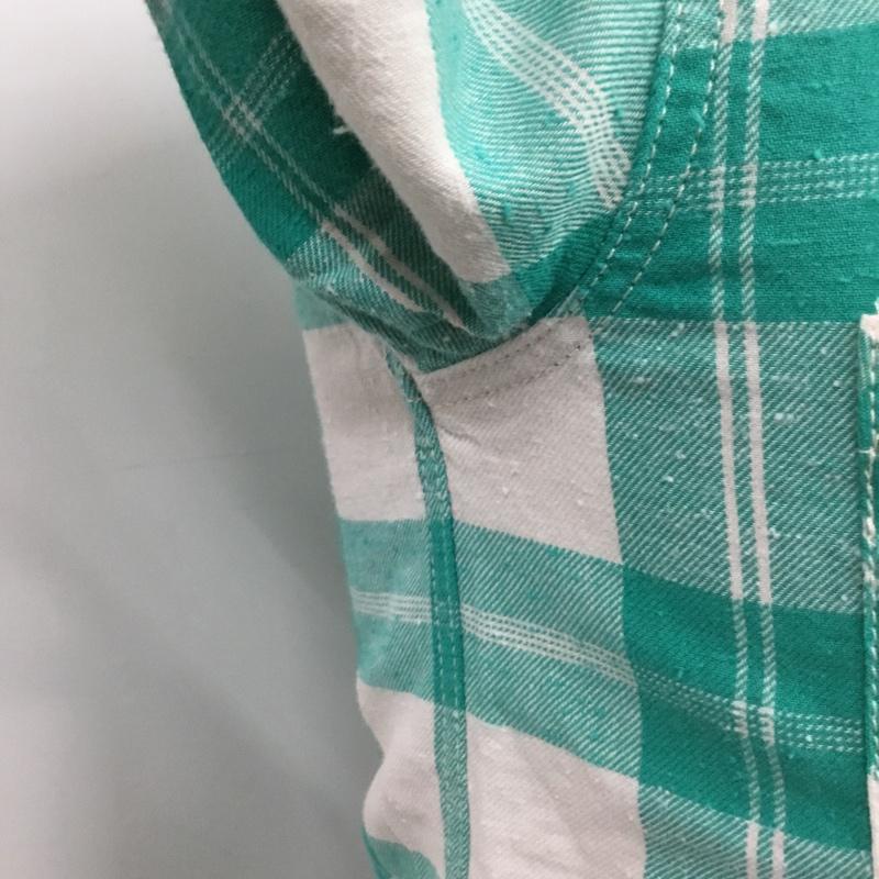 ロンハーマンヴィンテージ R.H. Vintage シャツ、ブラウス 長袖 521070303-1079 チェック 白 / ホワイト / X 薄緑 / ライトグリーン /  メンズ USED 古着 中古 10071085