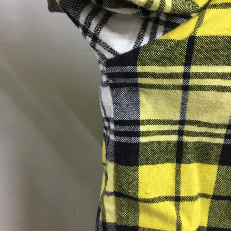 ステューシー STUSSY シャツ、ブラウス 長袖 ダブルポケット L チェック 白 / ホワイト / X 黒 / ブラック / X 黄 / イエロー /  メンズ USED 古着 中古 10071086