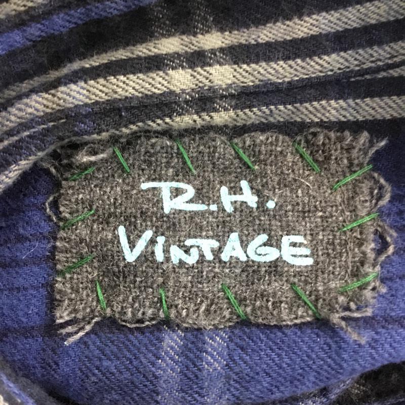 ロンハーマンヴィンテージ R.H. Vintage シャツ、ブラウス 長袖 321070258-1079 コットン S チェック 青 / ブルー / X 黒 / ブラック / X 白 / ホワイト /  メンズ USED 古着 中古 10071089