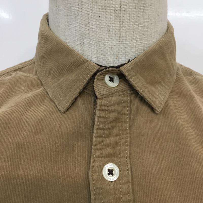 バーバリーブラックレーベル BURBERRY BLACK LABEL シャツ、ブラウス 長袖 D1M18-617-44 コーデュロイ 2 ワンポイント ベージュ / ベージュ /  メンズ USED 古着 中古 10071094