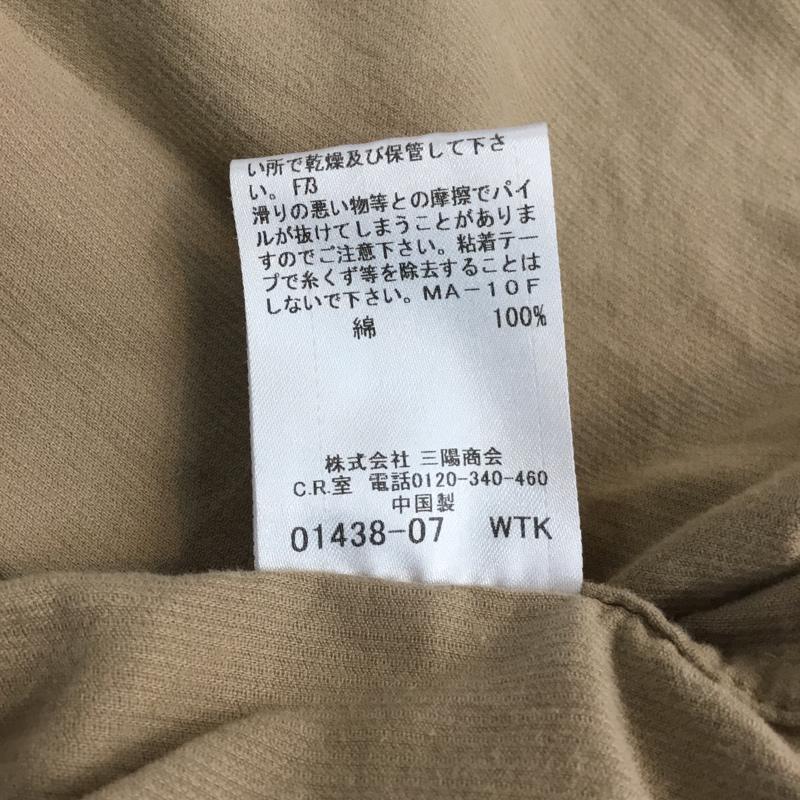 バーバリーブラックレーベル BURBERRY BLACK LABEL シャツ、ブラウス 長袖 D1M18-617-44 コーデュロイ 2 ワンポイント ベージュ / ベージュ /  メンズ USED 古着 中古 10071094