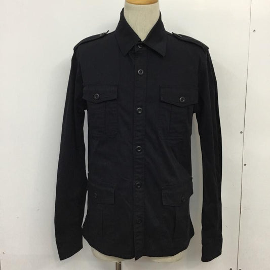 ヒステリックグラマー トリプルエックス THEE HYSTERIC XXX ジャケット、上着 ジャケット、ブレザー 5AJ-0283 シャツジャケット ミリタリー L 無地 紺 / ネイビー /  メンズ USED 古着 中古 10071095