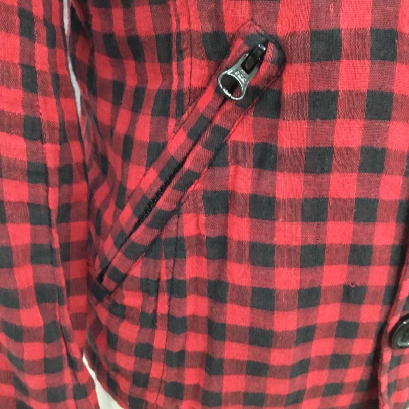 ジョイリッチ JOYRICH ジャケット、上着 ジャケット、ブレザー S チェック 赤 / レッド / X 黒 / ブラック /  メンズ USED 古着 中古 10071103