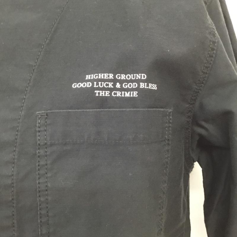 クライミー CRIMIE ジャケット、上着 ジャンパー、ブルゾン コットン M ロゴ、文字 黒 / ブラック /  メンズ USED 古着 中古 10071104
