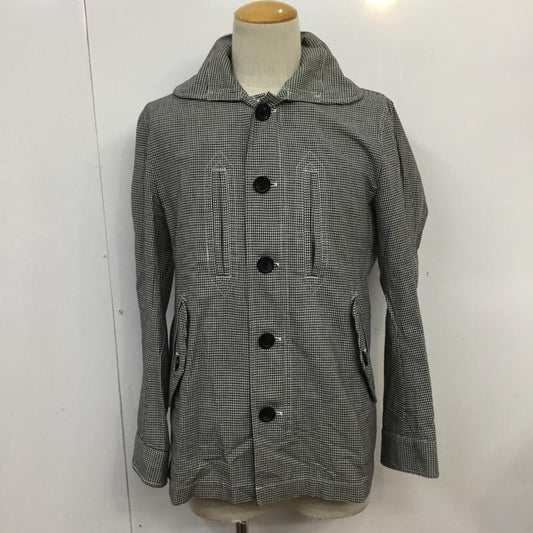 バーバリーブラックレーベル BURBERRY BLACK LABEL コート コート一般 D1F07-106-04 薄手 コットン M チェック 白 / ホワイト / X 黒 / ブラック /  メンズ USED 古着 中古 10071106