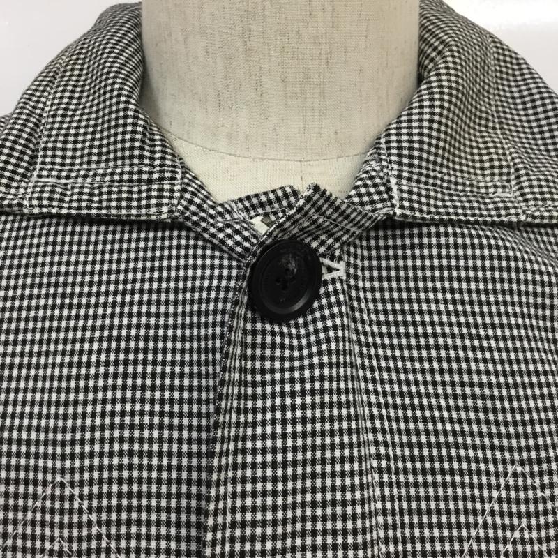 バーバリーブラックレーベル BURBERRY BLACK LABEL コート コート一般 D1F07-106-04 薄手 コットン M チェック 白 / ホワイト / X 黒 / ブラック /  メンズ USED 古着 中古 10071106