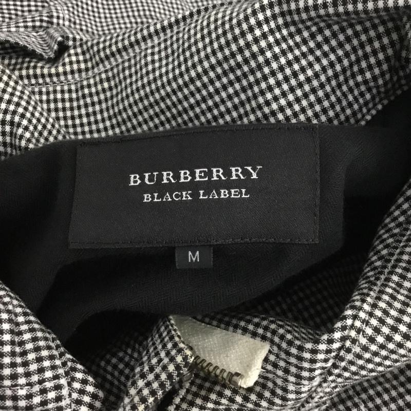 バーバリーブラックレーベル BURBERRY BLACK LABEL コート コート一般 D1F07-106-04 薄手 コットン M チェック 白 / ホワイト / X 黒 / ブラック /  メンズ USED 古着 中古 10071106