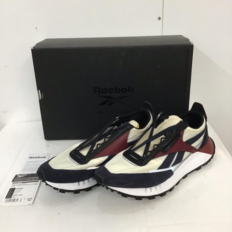 リーボック Reebok スニーカー スニーカー G57861 CL LEGACY 27cm 箱有 27.0cm ロゴ、文字 紺 / ネイビー / X えんじ / ワインレッド / X 黒 / ブラック / X アイボリー / アイボリー / X 白 / ホワイト /  メンズ USED 古着 中古 10071156