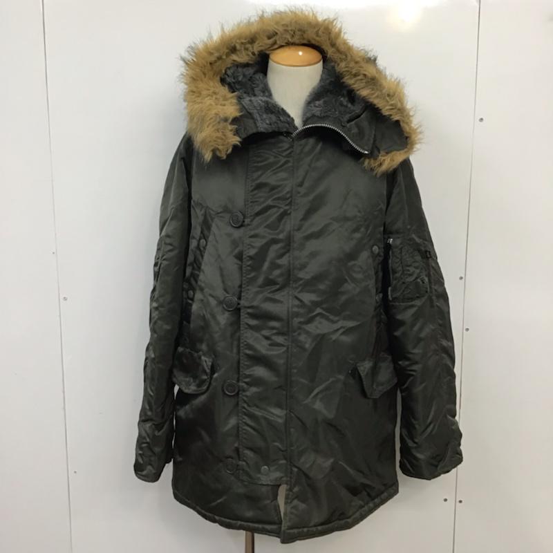 アルファインダストリー Alpha Industries ジャケット、上着 フライトジャケット 20024-76 ミリタリー L 無地 ダークグレー / ダークグレー /  メンズ USED 古着 中古 10071222
