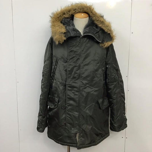 アルファインダストリー Alpha Industries ジャケット、上着 フライトジャケット 20024-76 ミリタリー L 無地 ダークグレー / ダークグレー /  メンズ USED 古着 中古 10071222