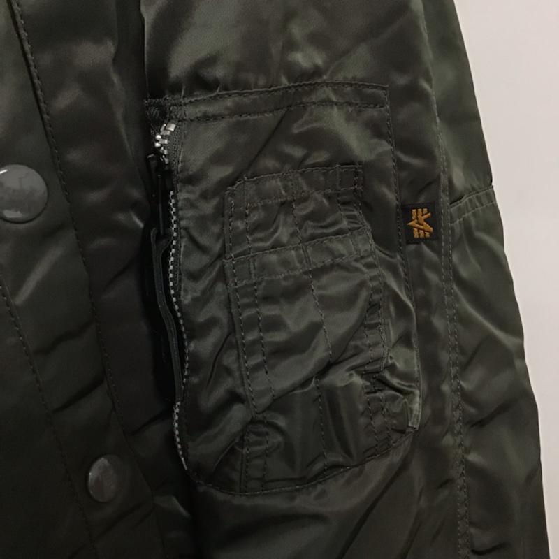アルファインダストリー Alpha Industries ジャケット、上着 フライトジャケット 20024-76 ミリタリー L 無地 ダークグレー / ダークグレー /  メンズ USED 古着 中古 10071222