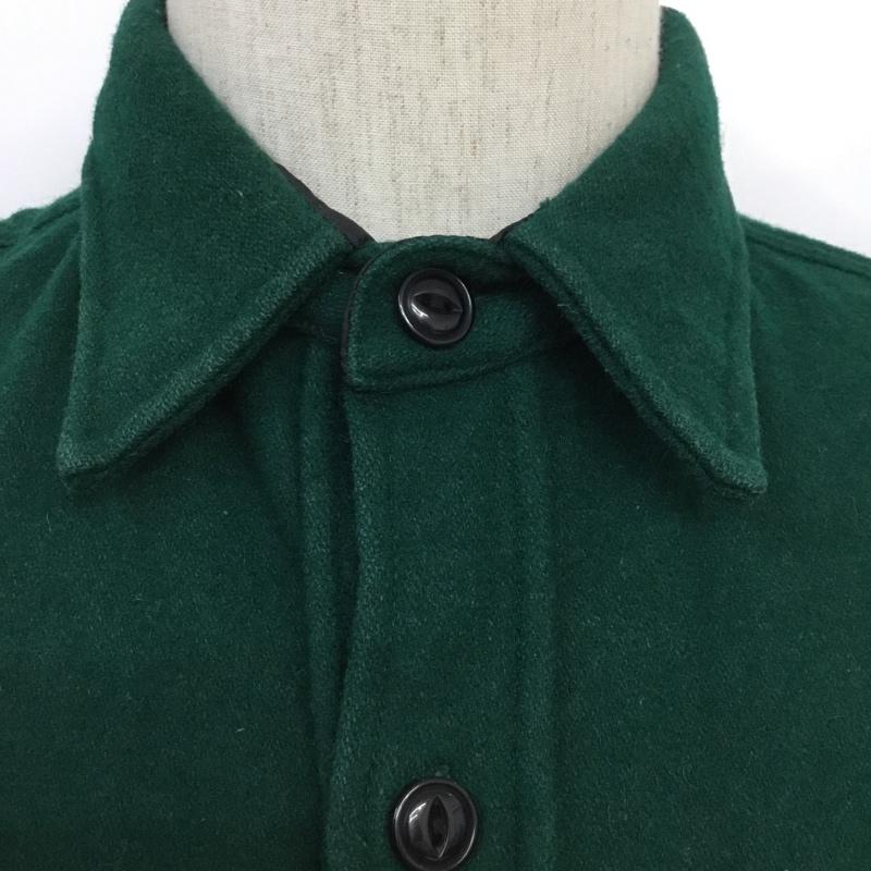 フリークスストア FREAK'S STORE シャツ、ブラウス 長袖 ウール L 無地 緑 / グリーン /  メンズ USED 古着 中古 10071230