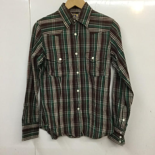 ヒステリックグラマー HYSTERIC GLAMOUR シャツ、ブラウス 長袖 Wangler ラングラー ウエスタン FREE チェック 白 / ホワイト / X 茶 / ブラウン / X 緑 / グリーン /  レディース USED 古着 中古 10071232