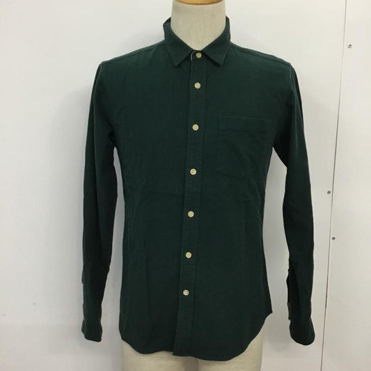 アーバンリサーチ URBAN RESEARCH シャツ、ブラウス 長袖 コットン 38 無地 緑 / グリーン /  メンズ USED 古着 中古 10071235