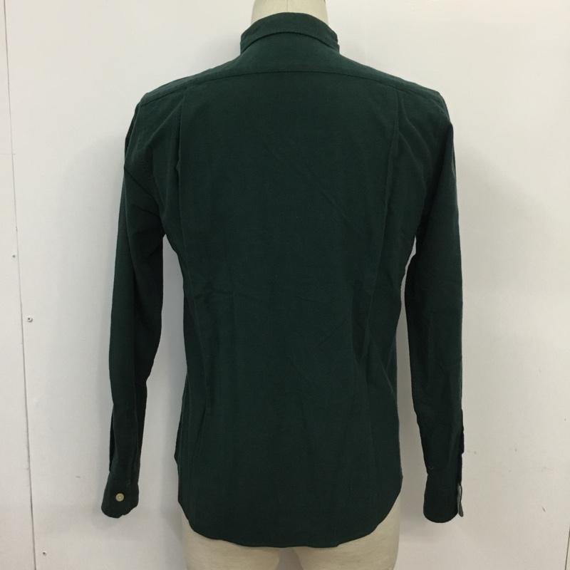 アーバンリサーチ URBAN RESEARCH シャツ、ブラウス 長袖 コットン 38 無地 緑 / グリーン /  メンズ USED 古着 中古 10071235