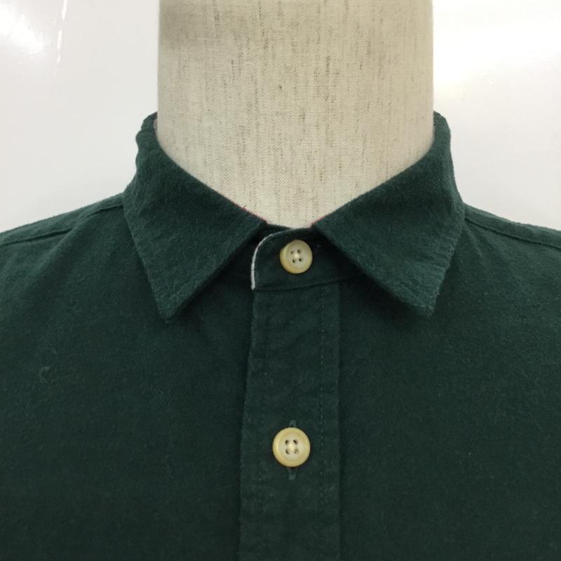 アーバンリサーチ URBAN RESEARCH シャツ、ブラウス 長袖 コットン 38 無地 緑 / グリーン /  メンズ USED 古着 中古 10071235