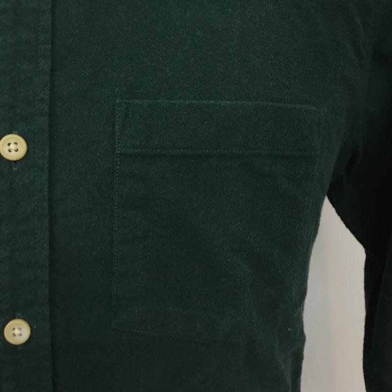 アーバンリサーチ URBAN RESEARCH シャツ、ブラウス 長袖 コットン 38 無地 緑 / グリーン /  メンズ USED 古着 中古 10071235