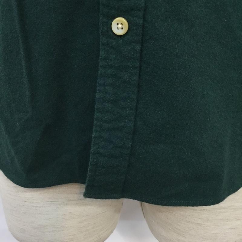 アーバンリサーチ URBAN RESEARCH シャツ、ブラウス 長袖 コットン 38 無地 緑 / グリーン /  メンズ USED 古着 中古 10071235