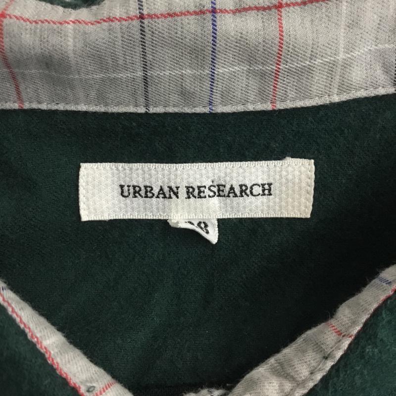 アーバンリサーチ URBAN RESEARCH シャツ、ブラウス 長袖 コットン 38 無地 緑 / グリーン /  メンズ USED 古着 中古 10071235