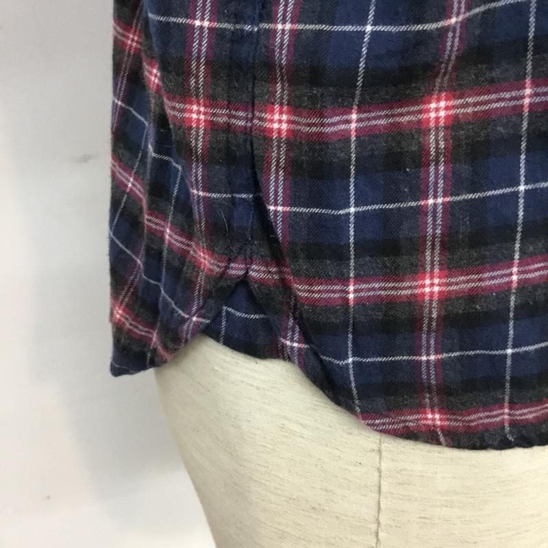 ベイフロー BAYFLOW シャツ、ブラウス 長袖 2 チェック 黒 / ブラック / X 紺 / ネイビー / X 白 / ホワイト / X 桃 / ピンク /  メンズ USED 古着 中古 10071239