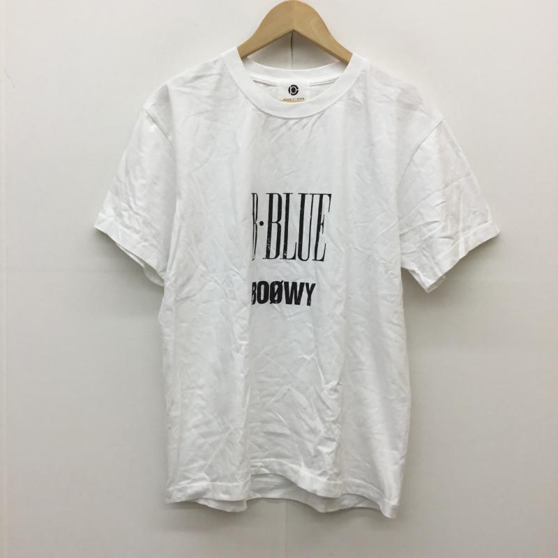 アダムエロペ ADAM ET ROPE' Tシャツ 半袖 BOOWY ボウイ ソングタイトルT B・BLUE L ロゴ、文字 白 / ホワイト /  メンズ USED 古着 中古 10071281