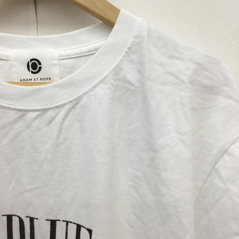 アダムエロペ ADAM ET ROPE' Tシャツ 半袖 BOOWY ボウイ ソングタイトルT B・BLUE L ロゴ、文字 白 / ホワイト /  メンズ USED 古着 中古 10071281
