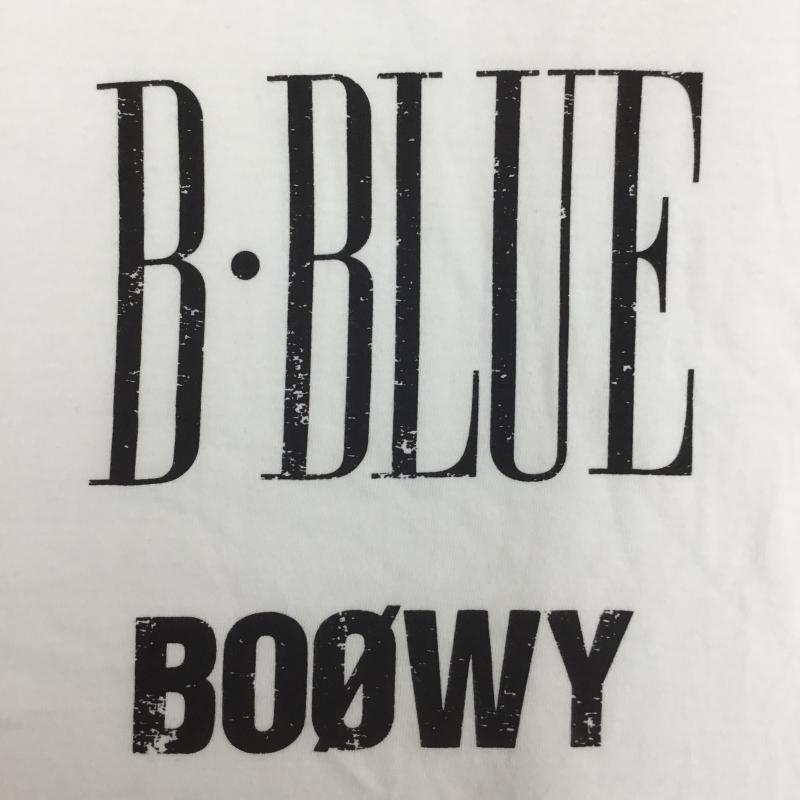 アダムエロペ ADAM ET ROPE' Tシャツ 半袖 BOOWY ボウイ ソングタイトルT B・BLUE L ロゴ、文字 白 / ホワイト /  メンズ USED 古着 中古 10071281