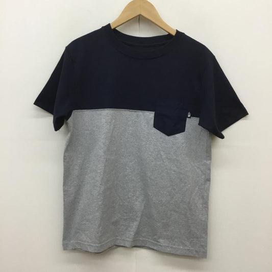 ザノースフェイス THE NORTH FACE Tシャツ 半袖 S/S 2 Tone Pocket Tee ショートスリーブ ツートーン ポケット Tシャツ NT32062 M  紺 / ネイビー / X 灰 / グレー /  メンズ USED 古着 中古 10071333