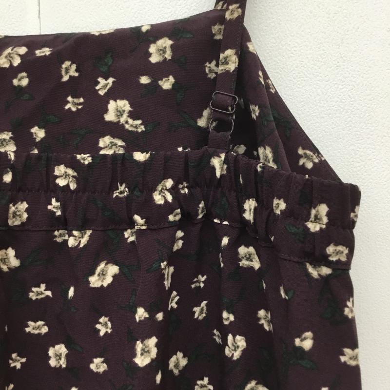 イーハイフンワールドギャラリー E hyphen world gallery ワンピース ロングスカート FREE 花柄 えんじ / ワインレッド /  レディース USED 古着 中古 10071348