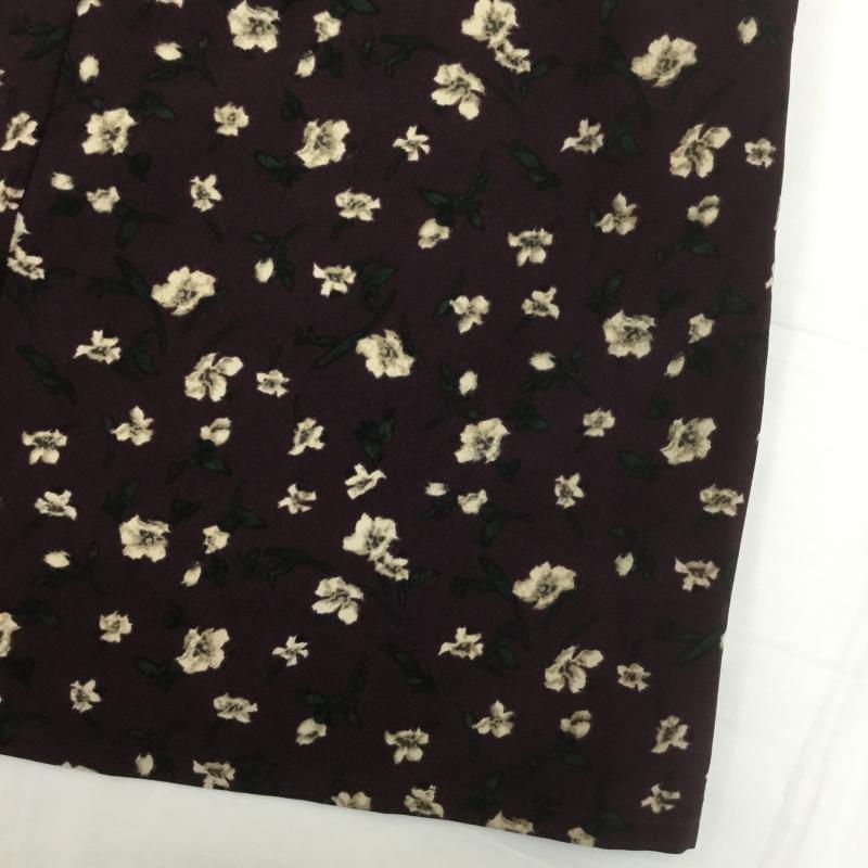 イーハイフンワールドギャラリー E hyphen world gallery ワンピース ロングスカート FREE 花柄 えんじ / ワインレッド /  レディース USED 古着 中古 10071348