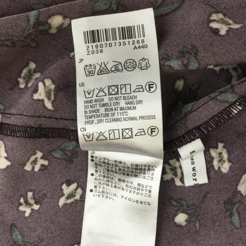 イーハイフンワールドギャラリー E hyphen world gallery ワンピース ロングスカート FREE 花柄 えんじ / ワインレッド /  レディース USED 古着 中古 10071348