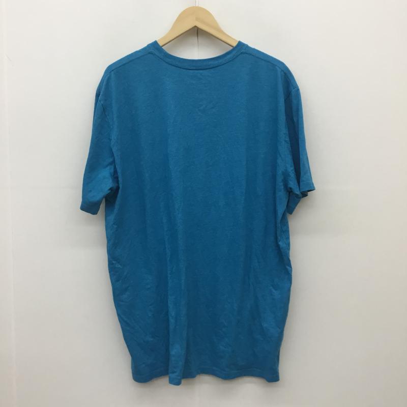 ザノースフェイス THE NORTH FACE Tシャツ 半袖 XL ロゴ、文字 水色 / ライトブルー /  メンズ USED 古着 中古 10071361