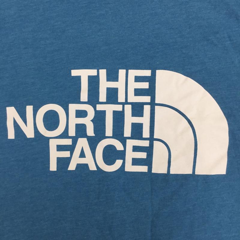 ザノースフェイス THE NORTH FACE Tシャツ 半袖 XL ロゴ、文字 水色 / ライトブルー /  メンズ USED 古着 中古 10071361