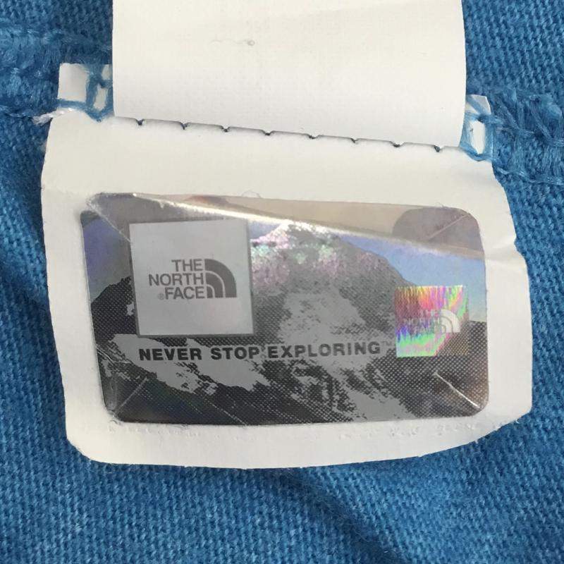 ザノースフェイス THE NORTH FACE Tシャツ 半袖 XL ロゴ、文字 水色 / ライトブルー /  メンズ USED 古着 中古 10071361