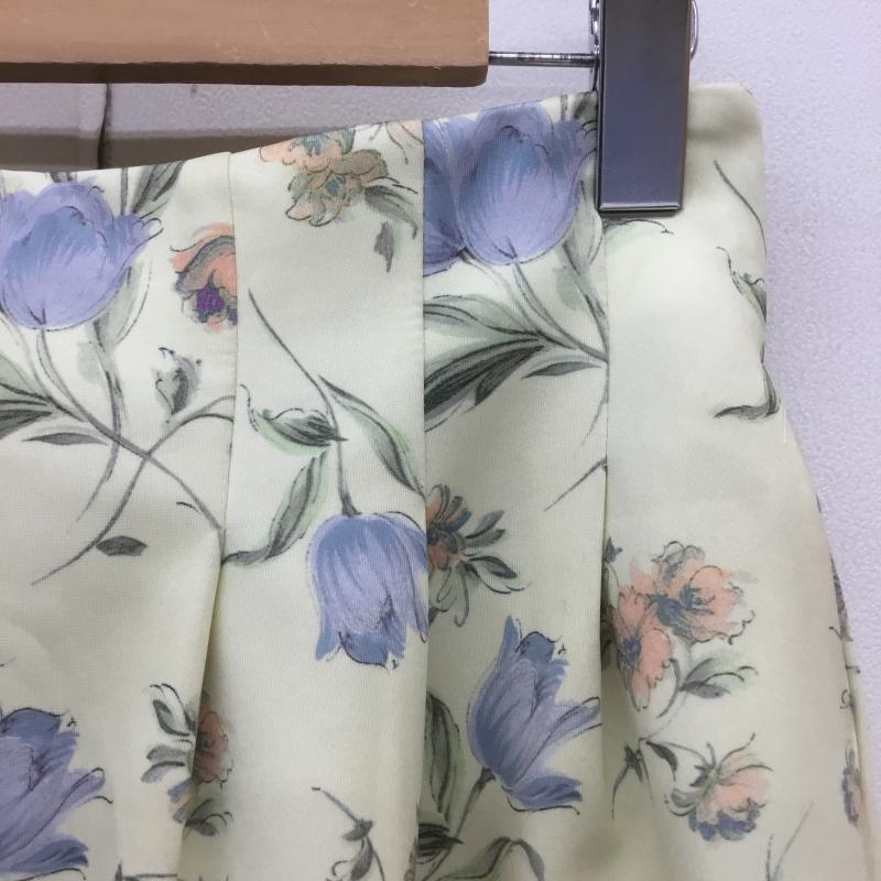 ダズリン dazzlin スカート ミニスカート M 花柄 黄 / イエロー /  レディース USED 古着 中古 10071398
