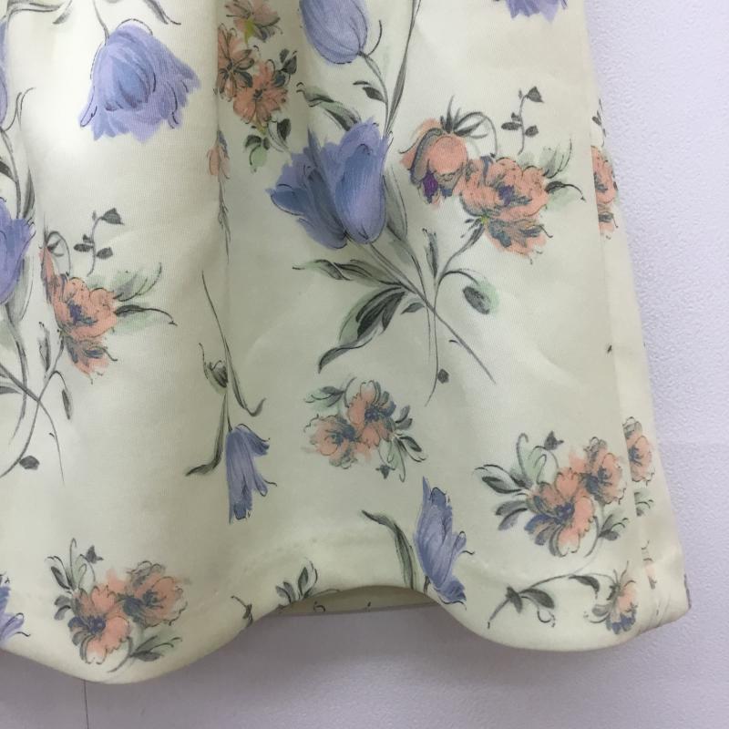 ダズリン dazzlin スカート ミニスカート M 花柄 黄 / イエロー /  レディース USED 古着 中古 10071398
