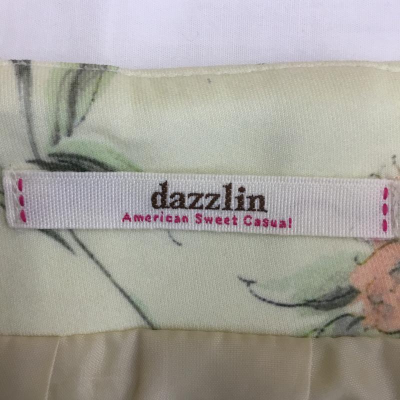 ダズリン dazzlin スカート ミニスカート M 花柄 黄 / イエロー /  レディース USED 古着 中古 10071398