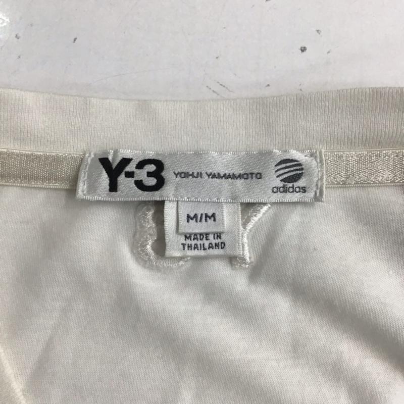 ワイスリー Y-3 Tシャツ 半袖 V12131 adidas M ロゴ、文字 白 / ホワイト /  メンズ USED 古着 中古 10071509