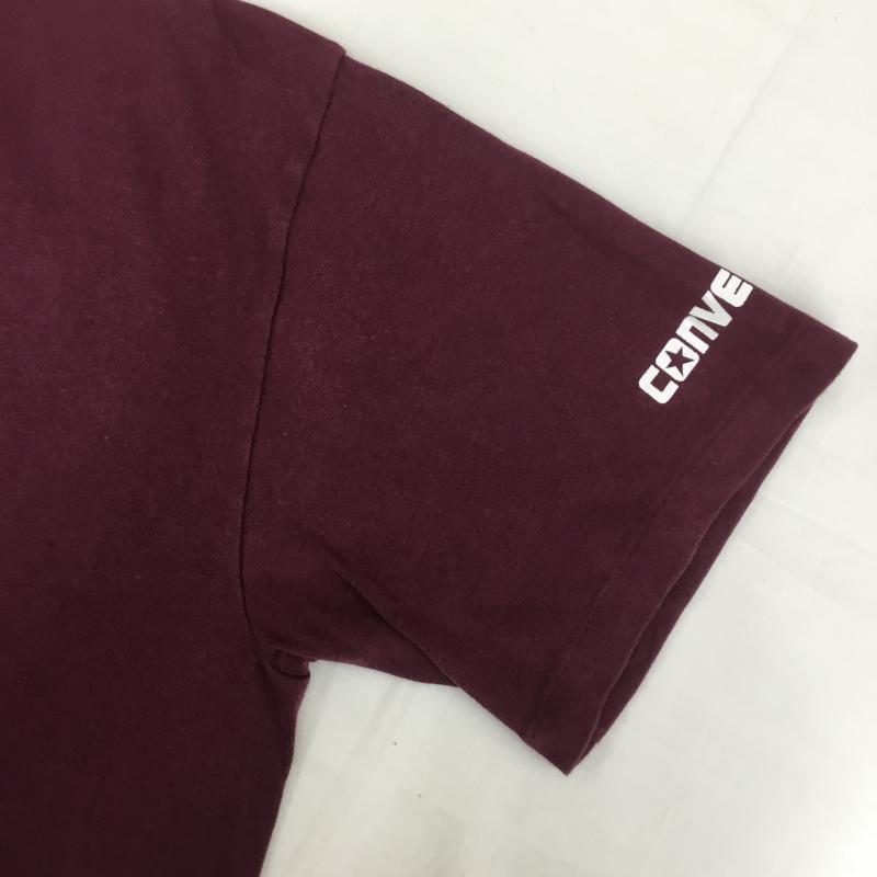 コンバース CONVERSE Tシャツ 半袖 ONE STAR 日本製 90s L ロゴ、文字 えんじ / ワインレッド /  メンズ USED 古着 中古 10071530